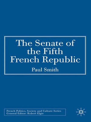 cover image of The Senate of the Fifth French Republic